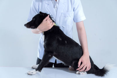 Woman with dog