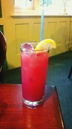 Close-up of drink on table