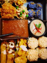 Close-up of served food