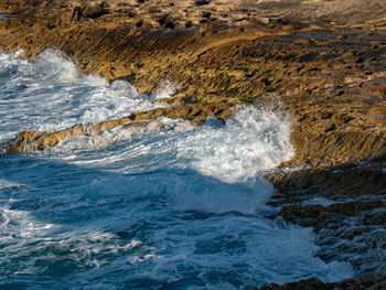 Scenic view of sea waves