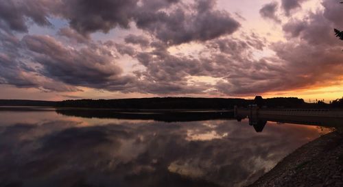 Reflection of clouds in water