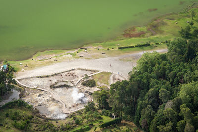 High angle view of landscape