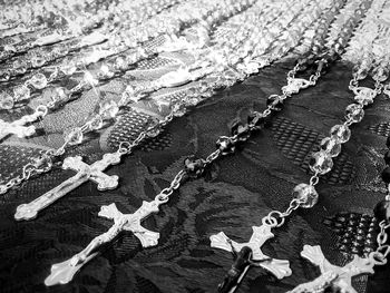 Rosary beads crucifix at market for sale