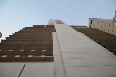 Low angle view of building against clear sky