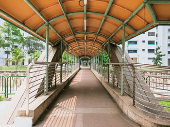 Corridor pathway at a housing estate in singapore