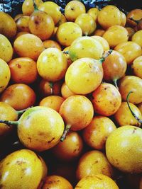 Full frame shot of fruits in market