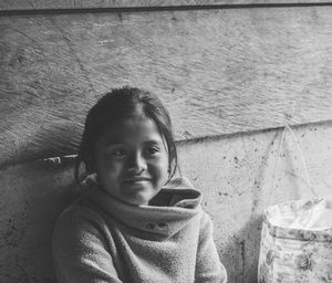 Portrait of boy smiling