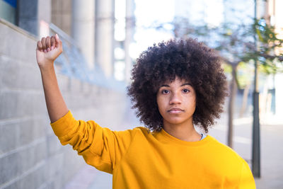 Portrait of beautiful young woman