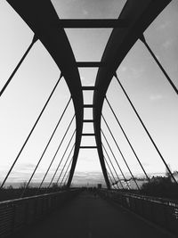 Low angle view of bridge against sky