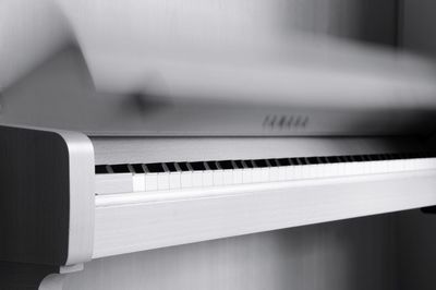 Close-up of piano keys