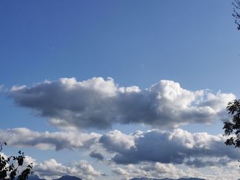 Low angle view of clouds in sky