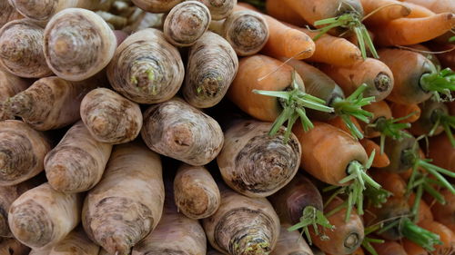 Full frame shot of vegetables for sale at market stall