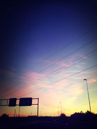 Low angle view of sky at sunset