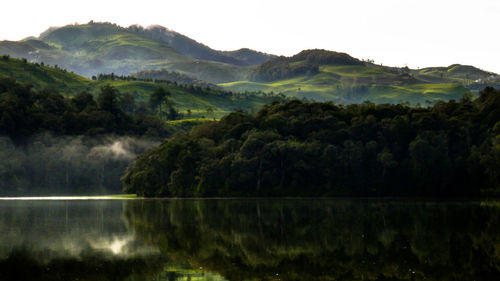 Scenic view of mountains