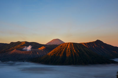 Landscape of mount bromo indonesia