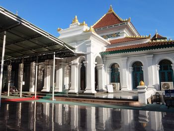 Exterior of building against clear sky