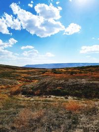 Scenic view of landscape against sky