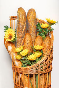 Close-up of food in basket