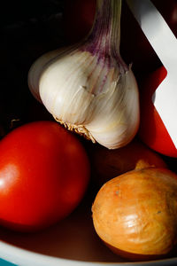 Close-up of food on table
