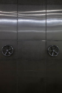 Full frame shot of closed metal door