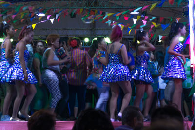 Low section of people dancing on stage