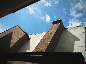 Low angle view of building against sky