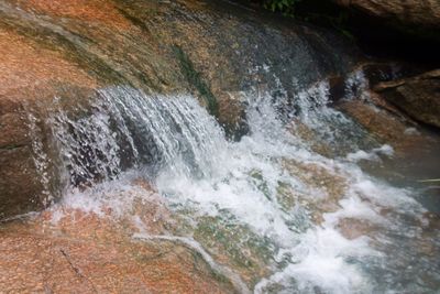 Scenic view of waterfall