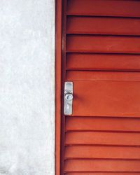 Close-up of wooden door