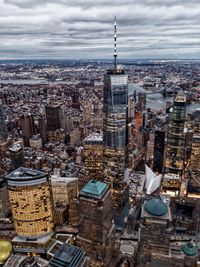 Aerial view of buildings in city