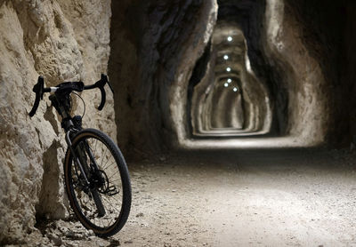 Bicycle in tunnel