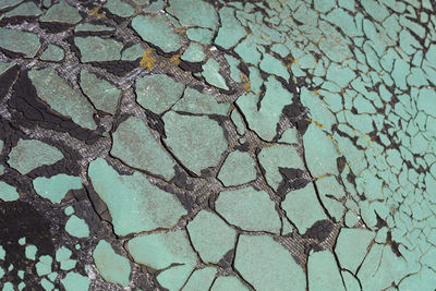 Full frame shot of cracked field