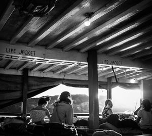 People sitting in bus