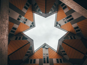 Low angle view of buildings against sky