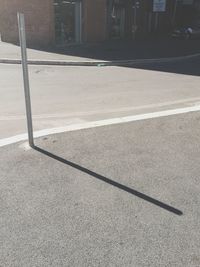 Shadow of basketball court