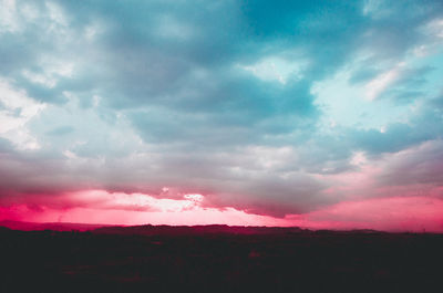 Storm clouds in sky