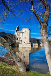 Historic building against blue sky