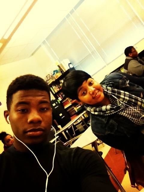 Me n my big sis in class