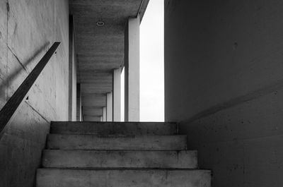 Low angle view of staircase in building