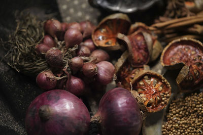 Close-up of fruits for sale in market