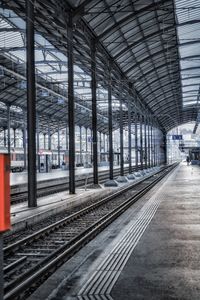 Train at railroad station