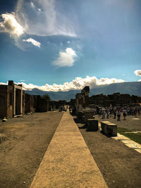 Panoramic view of city against sky