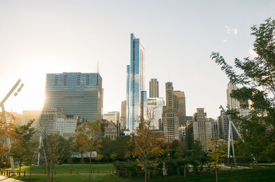 Modern buildings against sky