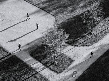 Shadow of person on wall