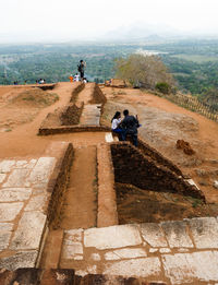 People on staircase