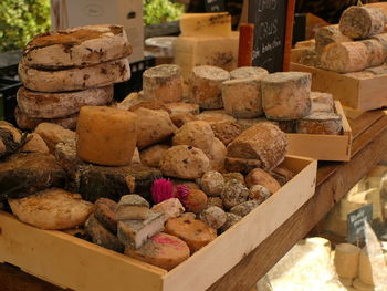 Close-up of food for sale in market