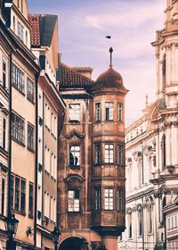 Low angle view of buildings in city