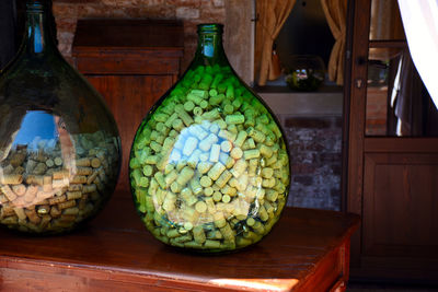 Close-up of fruits on table