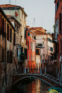 Canal in city