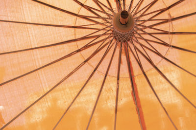 Low angle view of umbrella