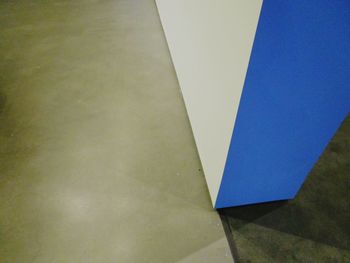 Close-up of blue wall